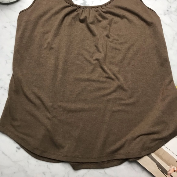 Zenana Outfitters Brown Lace Open Back Tank Top - Picture 6 of 8